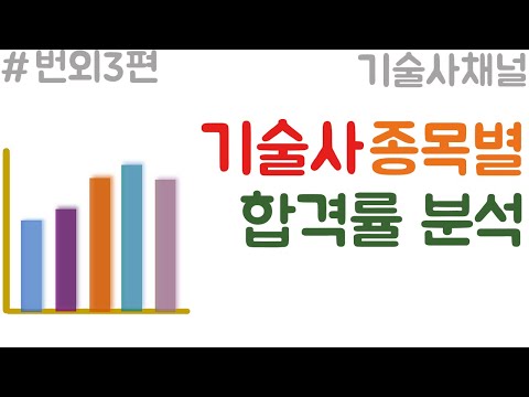 기술사 종목별 필기시험 합격률 분석[기술사채널]_19.03.13