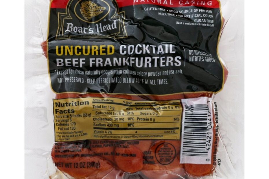 Boar'S Head Uncured Cocktail Beef Frankfurters - Shop Hot Dogs At H-E-B