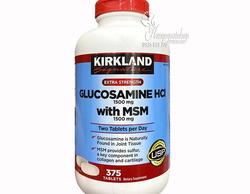 Glucosamine Hcl 1500Mg Kirkland 375 Viên Của Mỹ, Giá Đại Lý