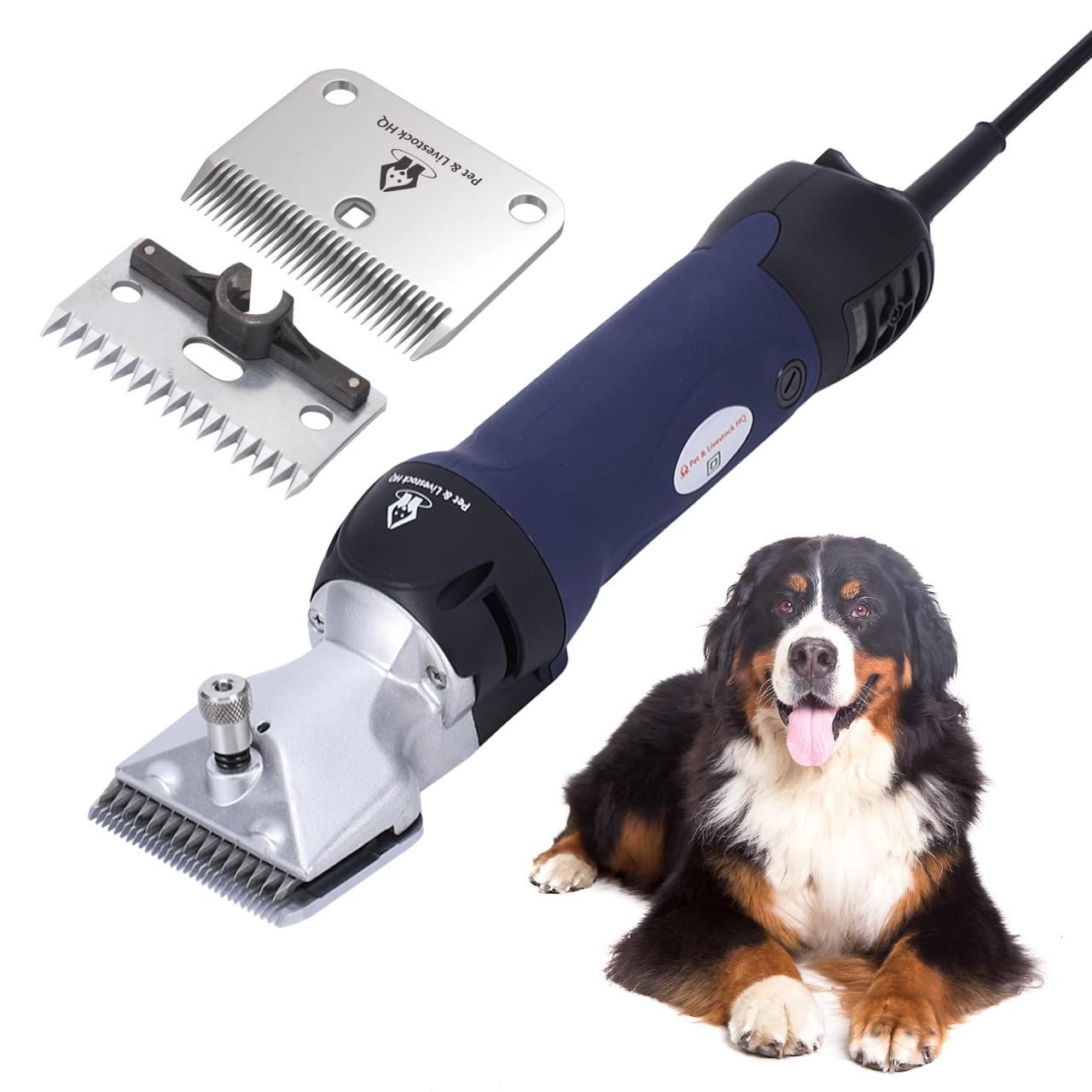 Pet & Livestock Hq 380W Professional Horse Dog Grooming Clippers Kit, Large  & Medium Dogs Haircut Machine, Heavy-Duty, Electric Hair Trimmer For Horses  Dogs With Thick Coats, Pigs & Cattle, 2 Blades :