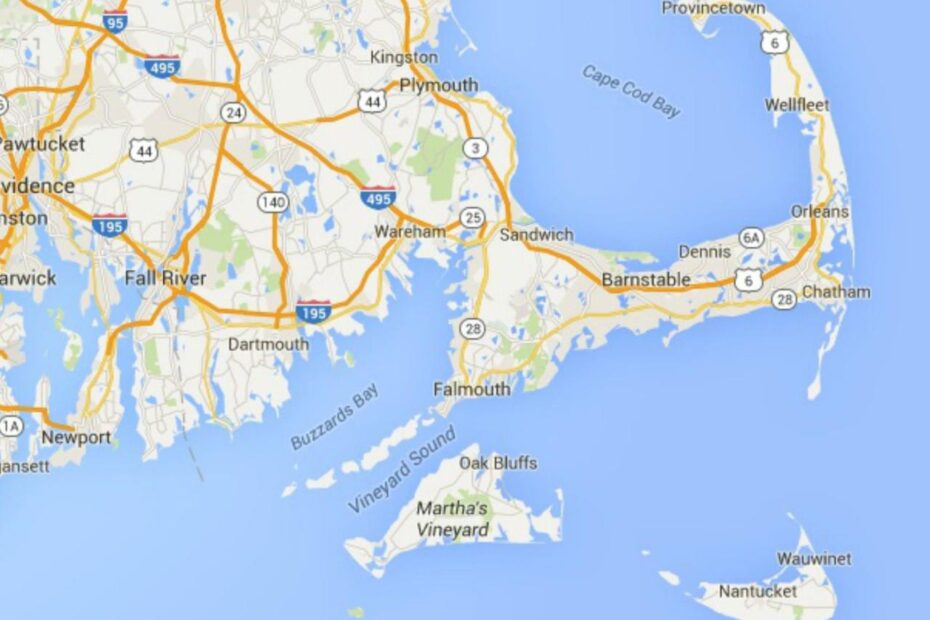 Maps Of Cape Cod, Martha'S Vineyard, And Nantucket