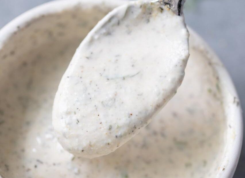 Easy, Healthy Ranch Dressing | The Clean Eating Couple